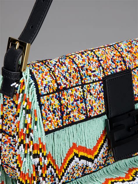 fendi shoulder bag beads hexagon|Shoulder Bags .